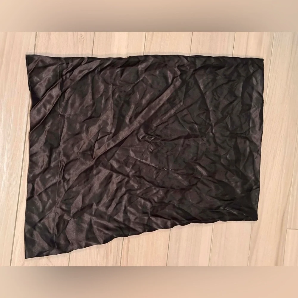 Pillowcase Black polyester standard size